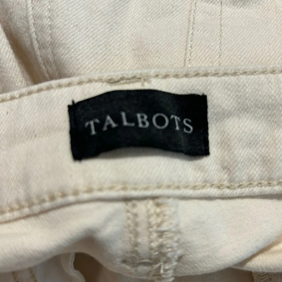 TALBOTS Sz 12P Modern Ankle Classic 5 Pockets Slim Leg Ankle Length Denim Jeans - Picture 8 of 10